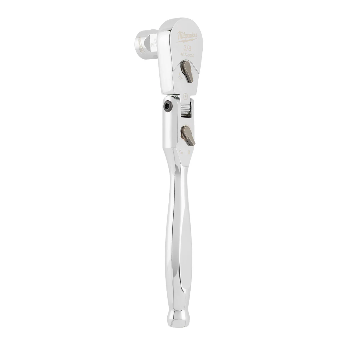 Milwaukee 3/8" Drive 9" Flex Head Ratchet - Image 4