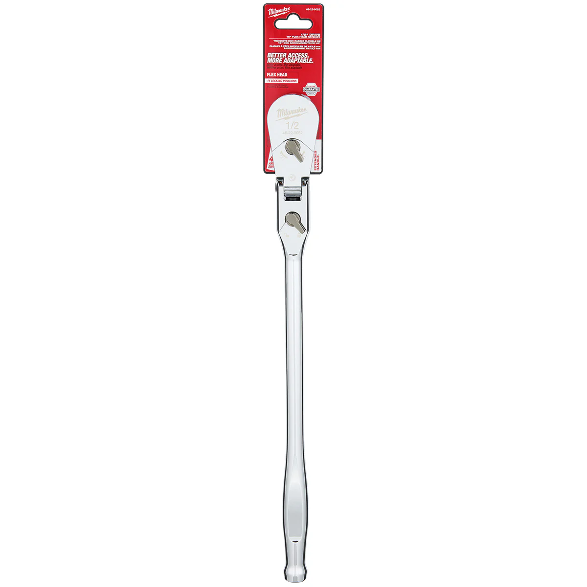 Milwaukee 1/2" Drive 18" Flex Head Ratchet - Image 7