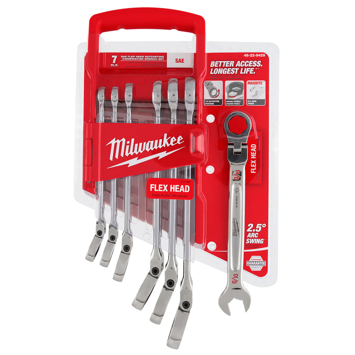 Milwaukee 7 pc. SAE Flex Head Combination Wrenches - Image 4