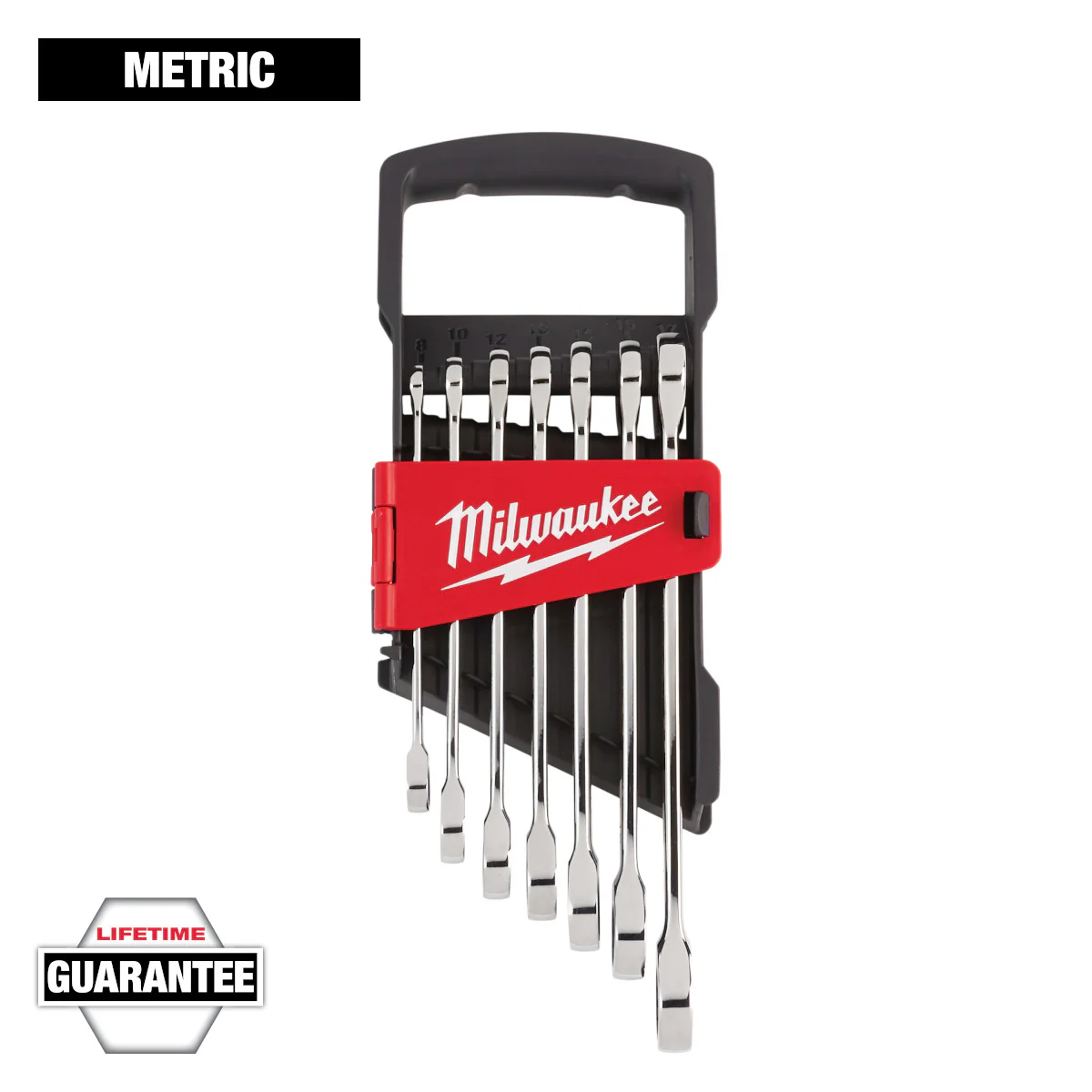 Milwaukee 7 pc. Ratcheting Combination Wrench Set - Metric - Image 7