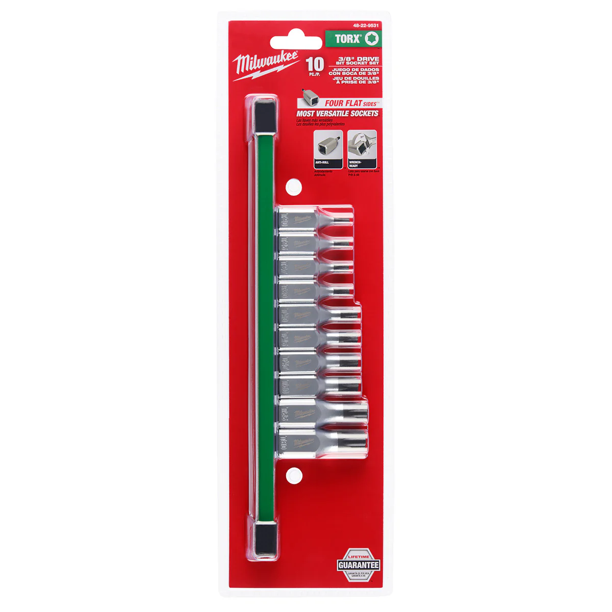 Milwaukee 10 pc. 3/8" Drive TORX Bit Socket Set - Image 4