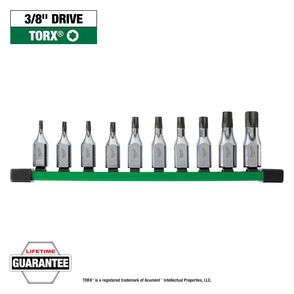 Milwaukee 10 pc. 3/8" Drive TORX Bit Socket Set - Image 5
