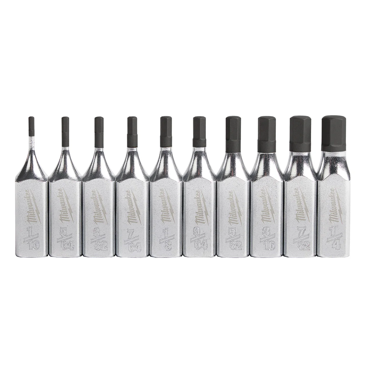 Milwaukee 10 pc. 1/4" Drive Hex Bit Socket Set - SAE - Image 2