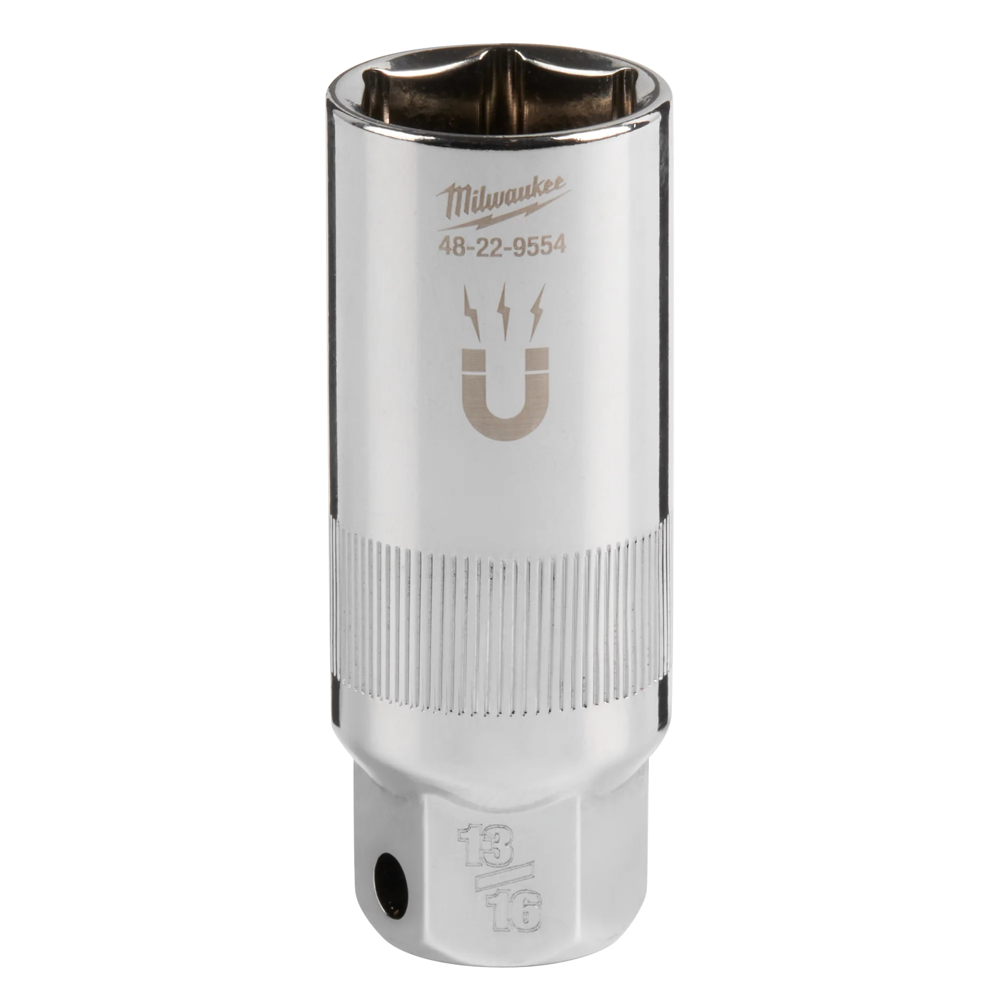 Milwaukee 3/8" Drive 13/16" Magnetic Spark Plug Socket