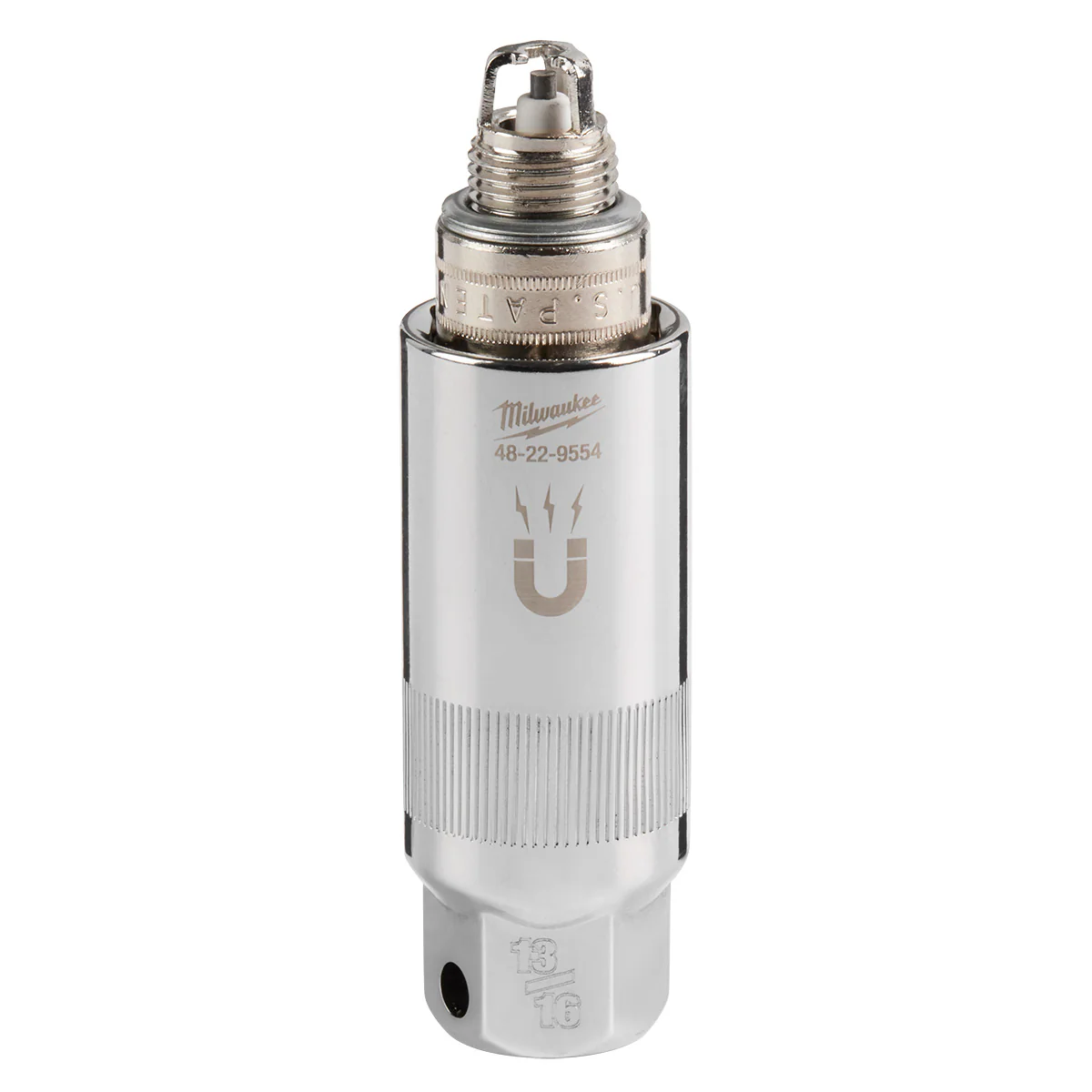 Milwaukee 3/8" Drive 13/16" Magnetic Spark Plug Socket - Image 2