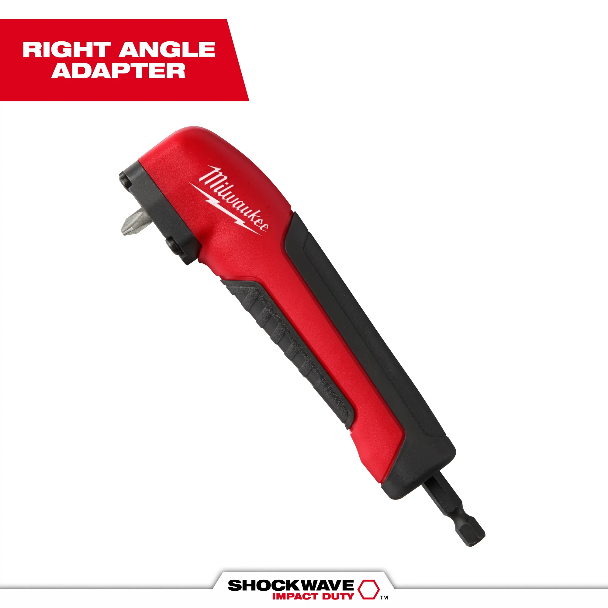 Milwaukee SHOCKWAVE Impact Duty Impact Right Angle Adapter - Image 2