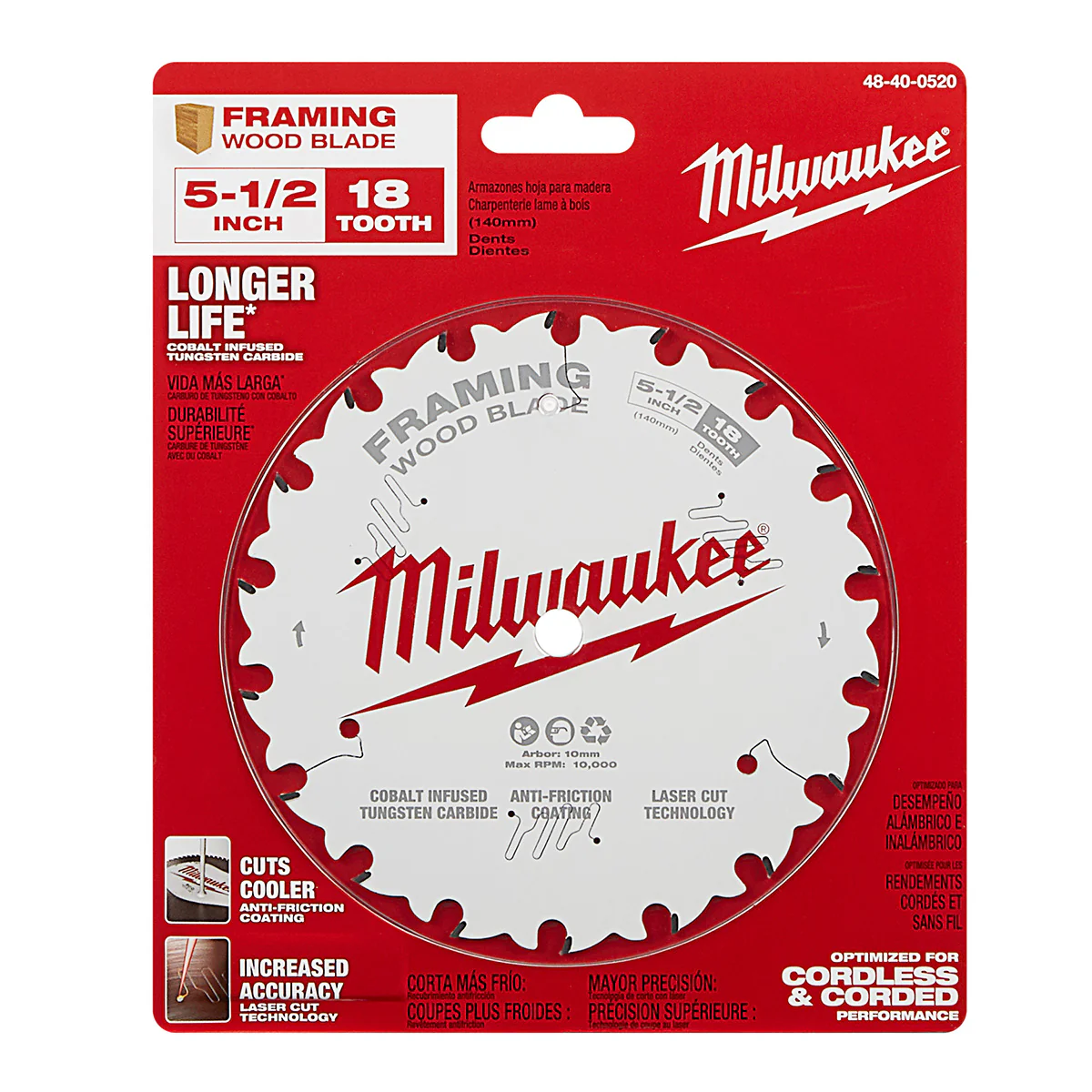 Milwaukee 5-1/2" x 18T Framing Circular Saw Blade - Image 4