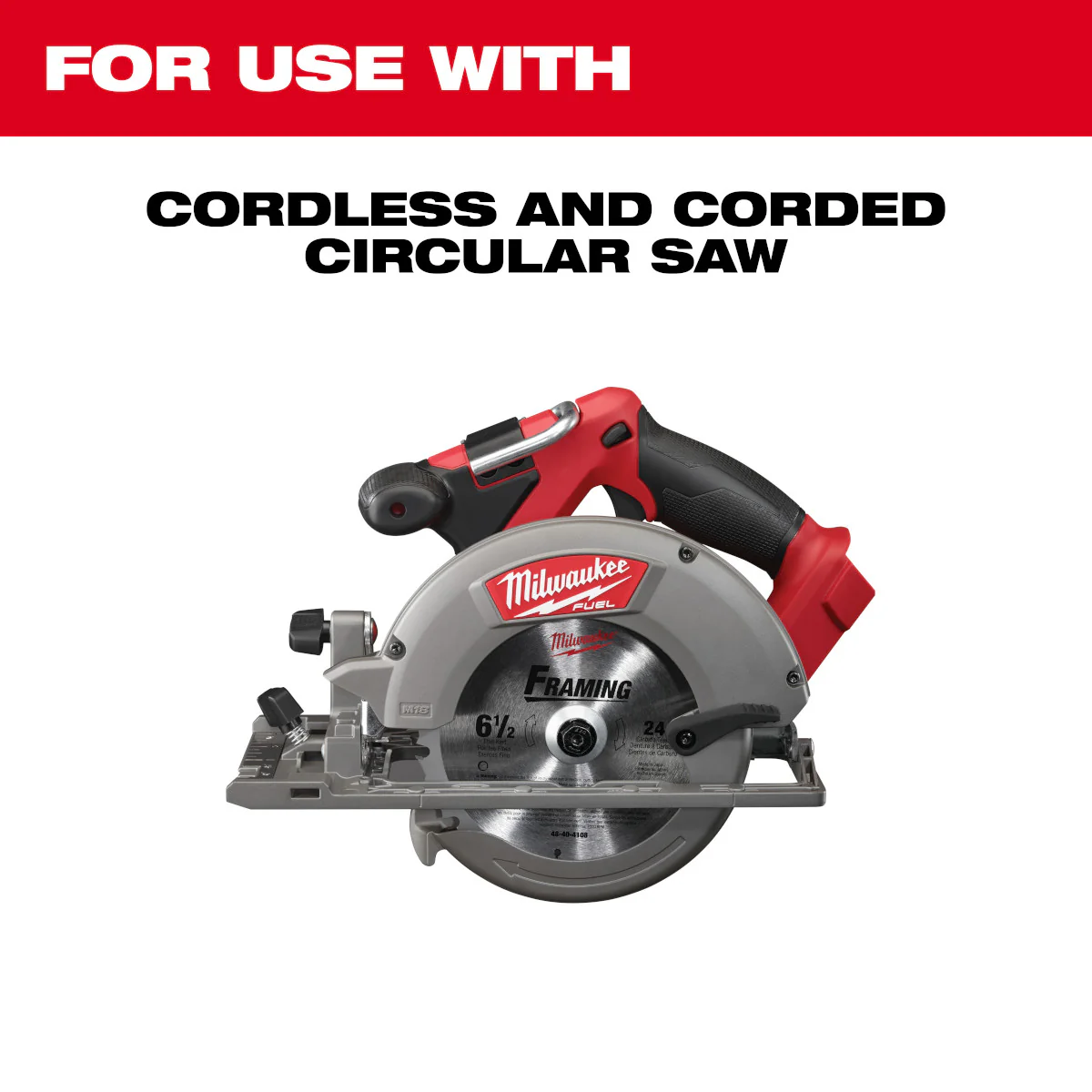 Milwaukee 2PK 6-1/2" x 24T Framing Circular Saw Blade - Image 4
