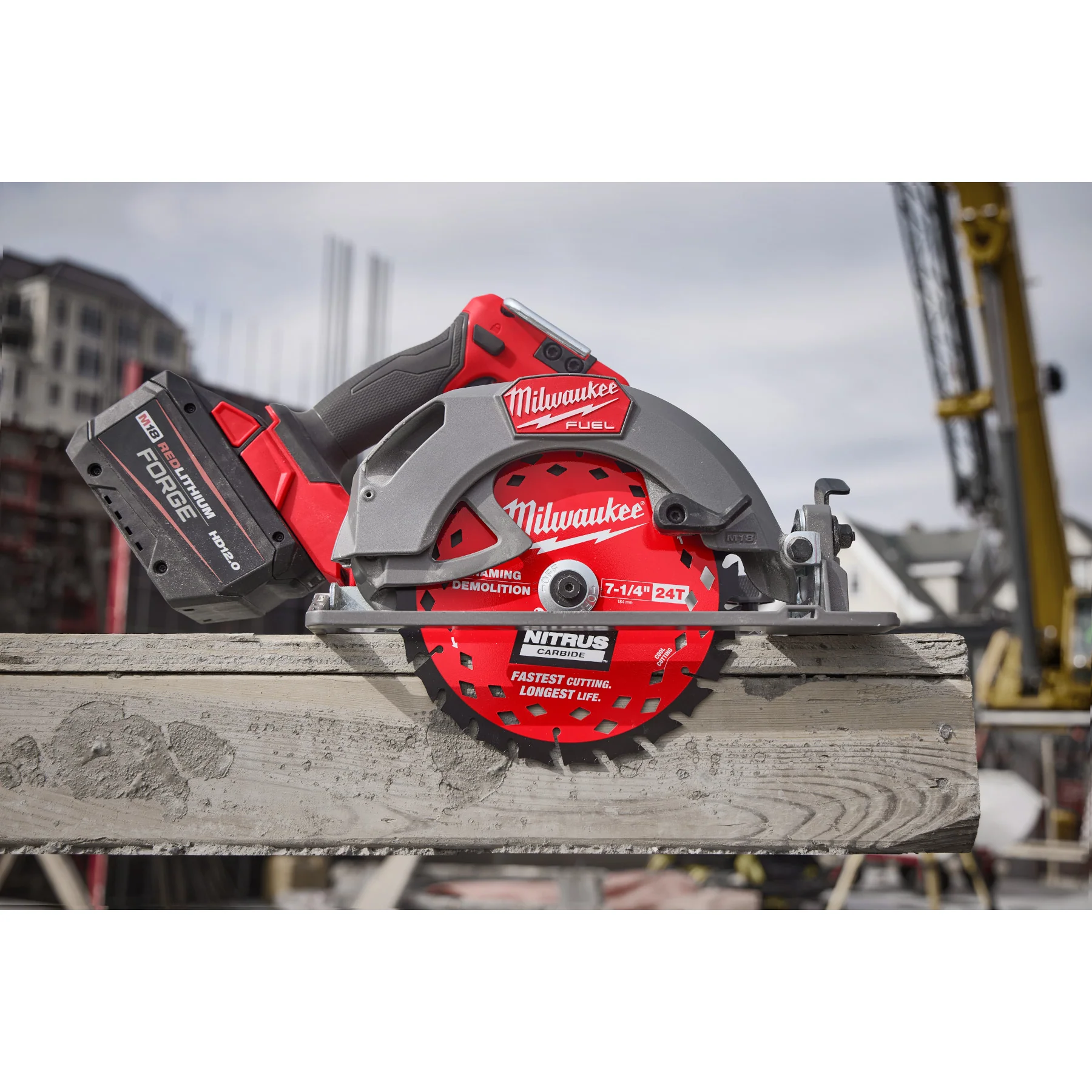 Milwaukee 7-1/4” x 24T NITRUS Carbide Framing & Demolition Blade - Image 8
