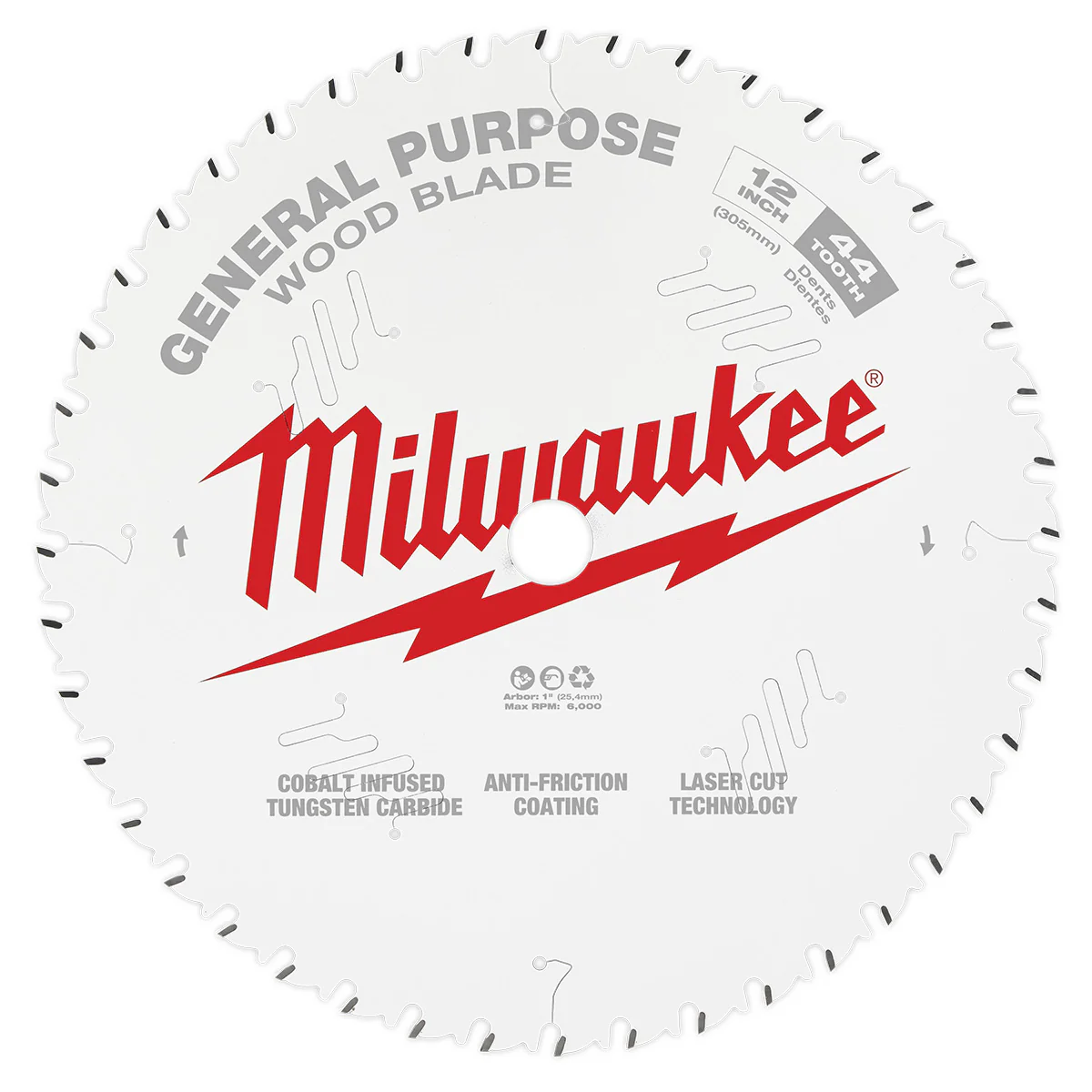 Milwaukee 12" x 44T General Purpose Circular Saw Blade