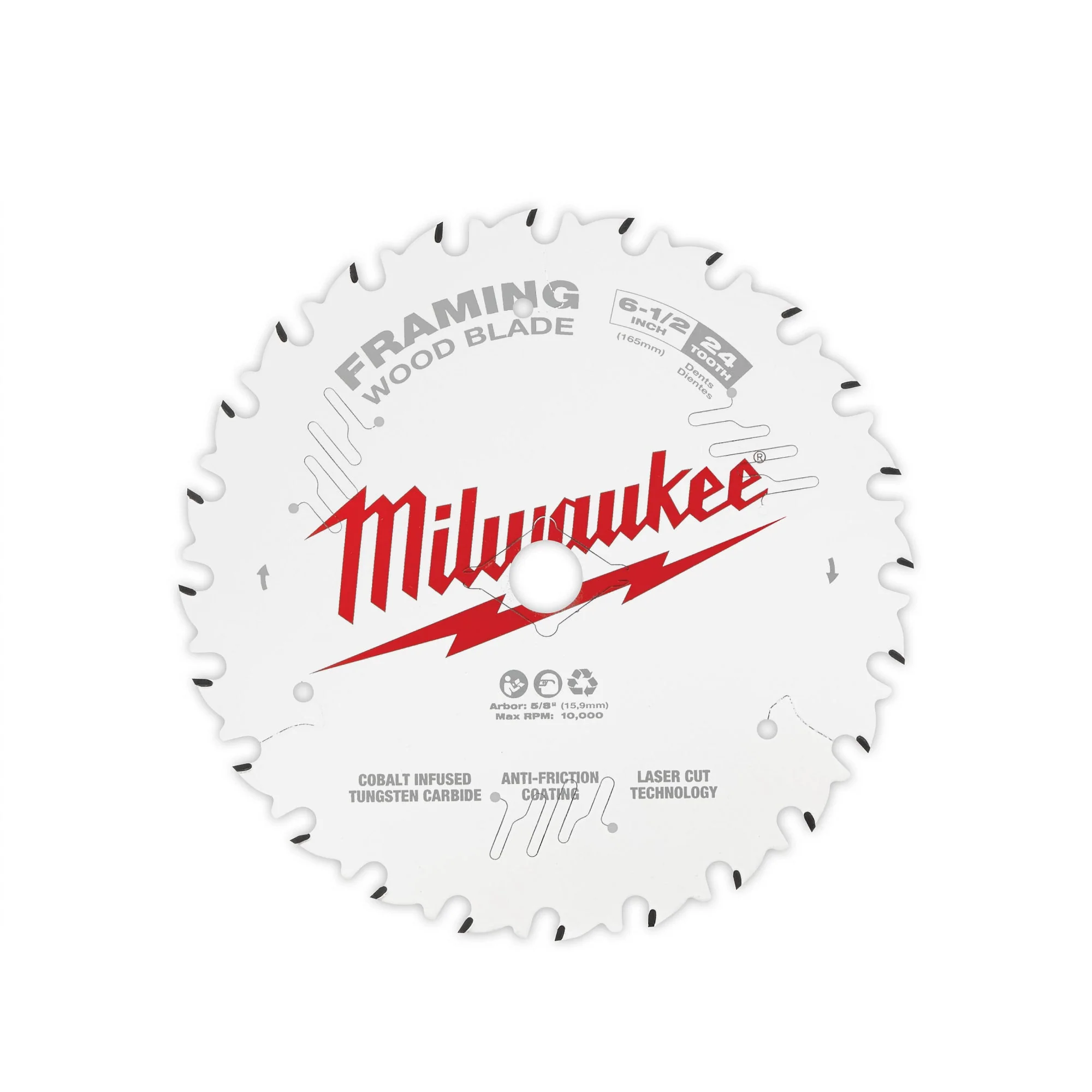Milwaukee 6-1/2" x 24T Framing Circular Saw Blades