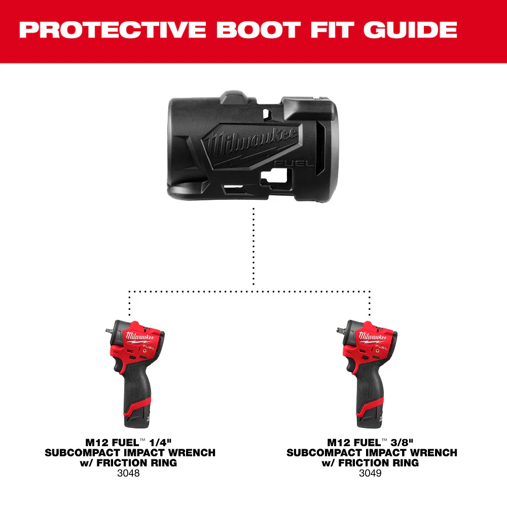 Milwaukee M12 FUEL 1/4" & 3/8" Subcompact Impact Wrench - Image 2