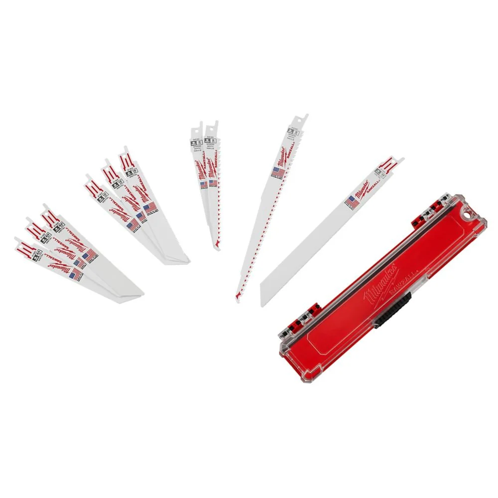 Milwaukee 10 pc. Wood/Metal Cutting Bi-Metal Reciprocating Saw Blade Set - Image 3