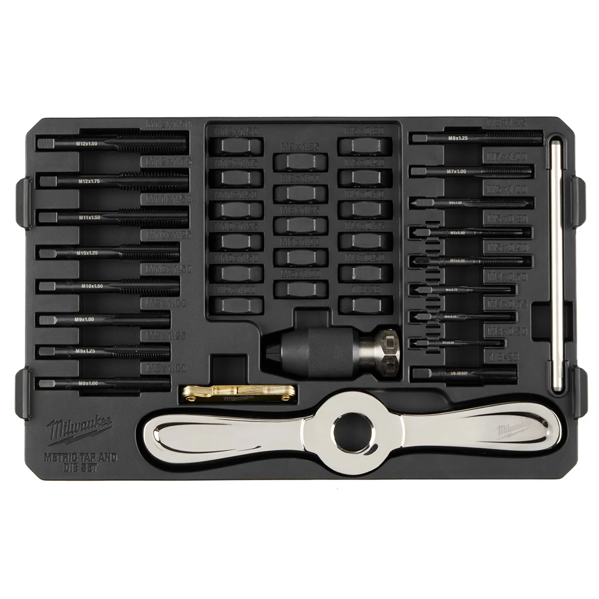 Milwaukee 38 pc. Metric Tap & Die PACKOUT Set w/ HEX-LOK 2-in-1 Handle - Image 6