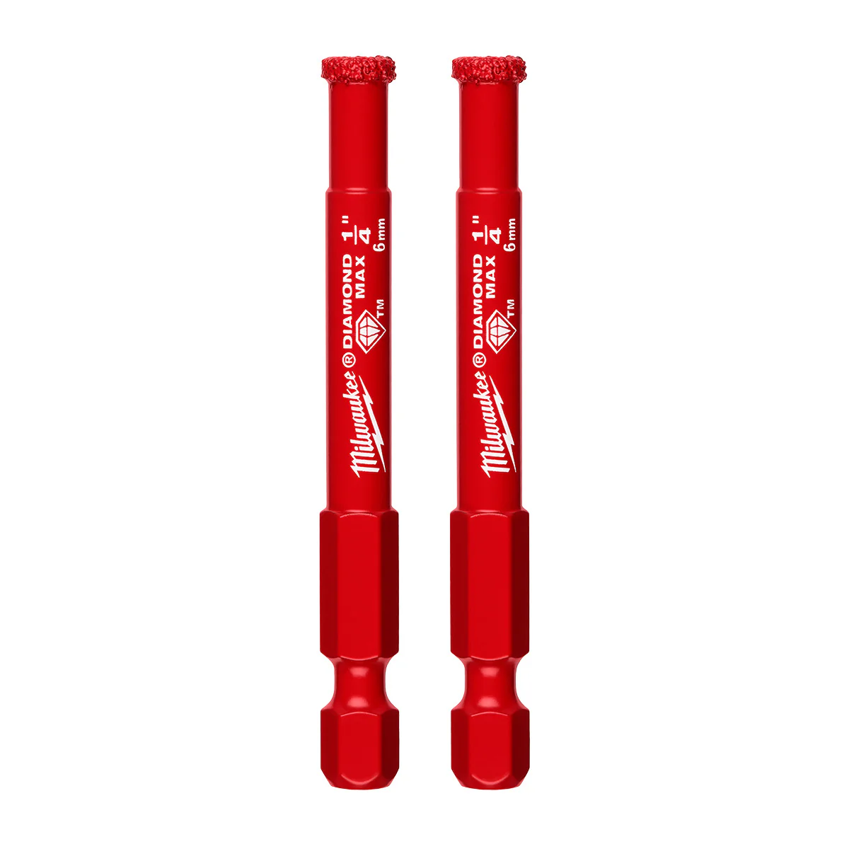 Milwaukee 2PK Diamond Max Hole Saw - 1/4"