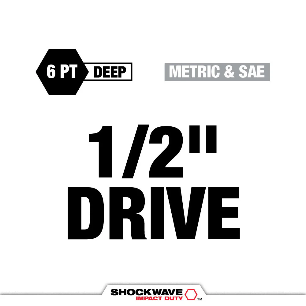 Milwaukee 31 pc. SHOCKWAVE Impact Duty 1/2” Drive PACKOUT Socket Set - Image 3