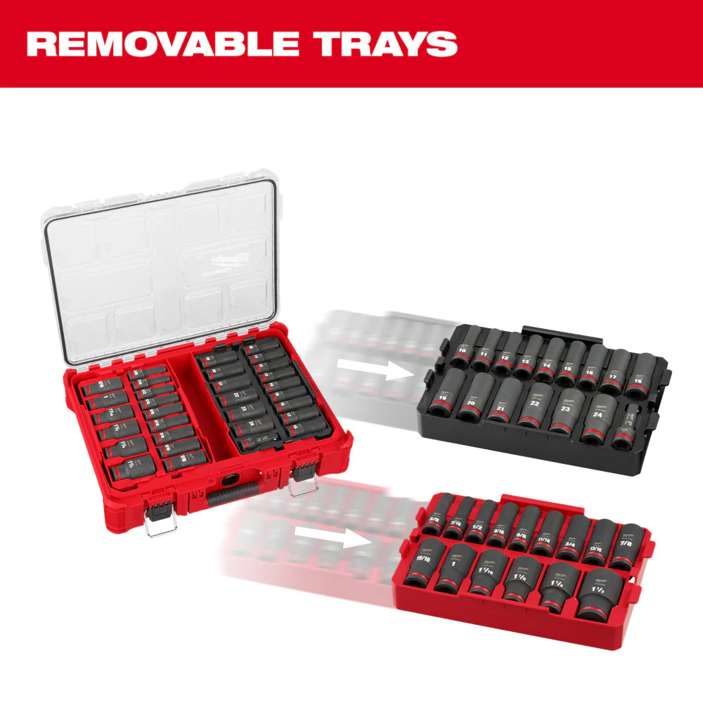 Milwaukee 31 pc. SHOCKWAVE Impact Duty 1/2” Drive PACKOUT Socket Set - Image 9