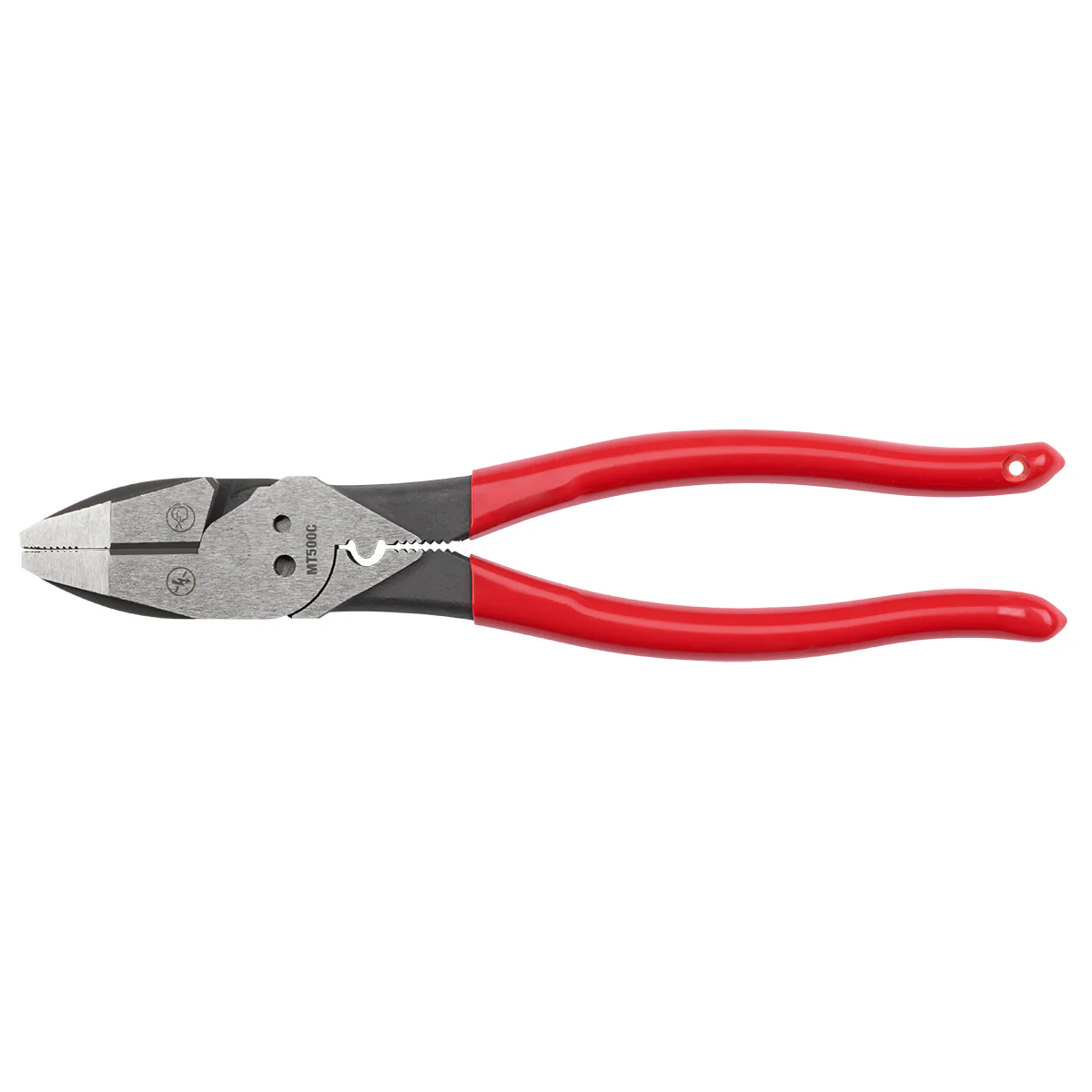 Milwaukee 9" Lineman's Dipped Grip Pliers w/ Crimper & Bolt Cutter (USA) - Image 2