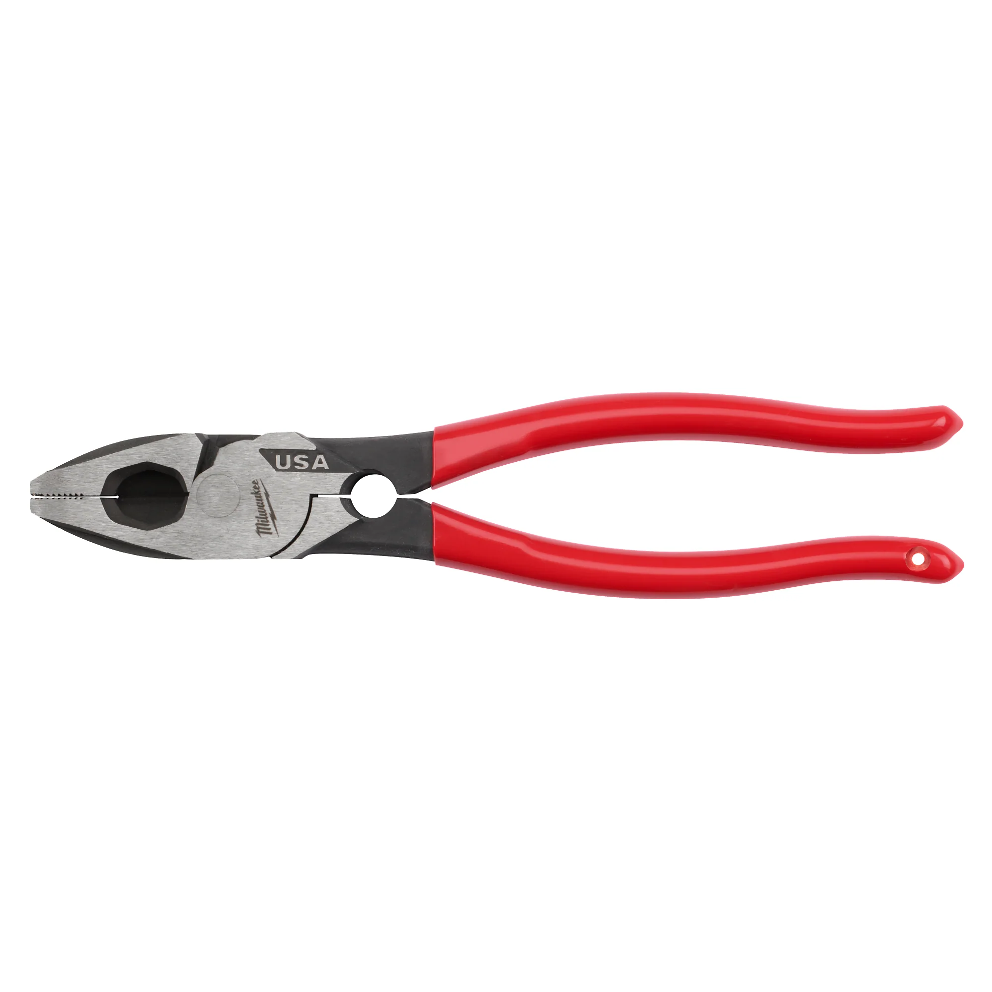 Milwaukee 9" Lineman's Dipped Grip Pliers w/ Thread Cleaner (USA)