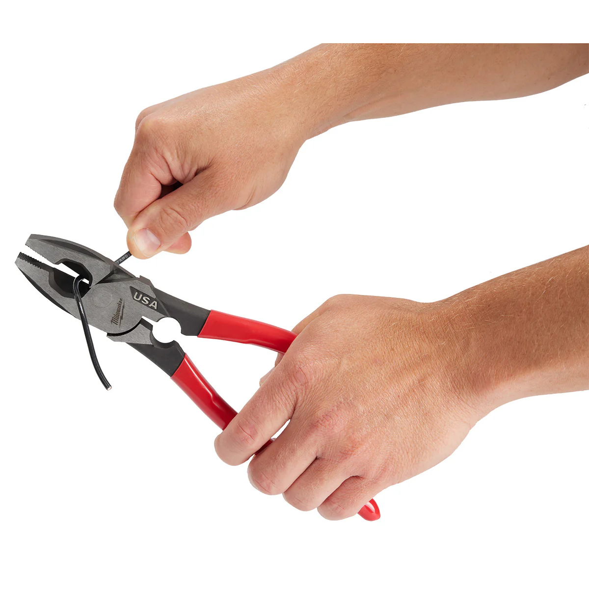 Milwaukee 9" Lineman's Dipped Grip Pliers w/ Thread Cleaner (USA) - Image 5