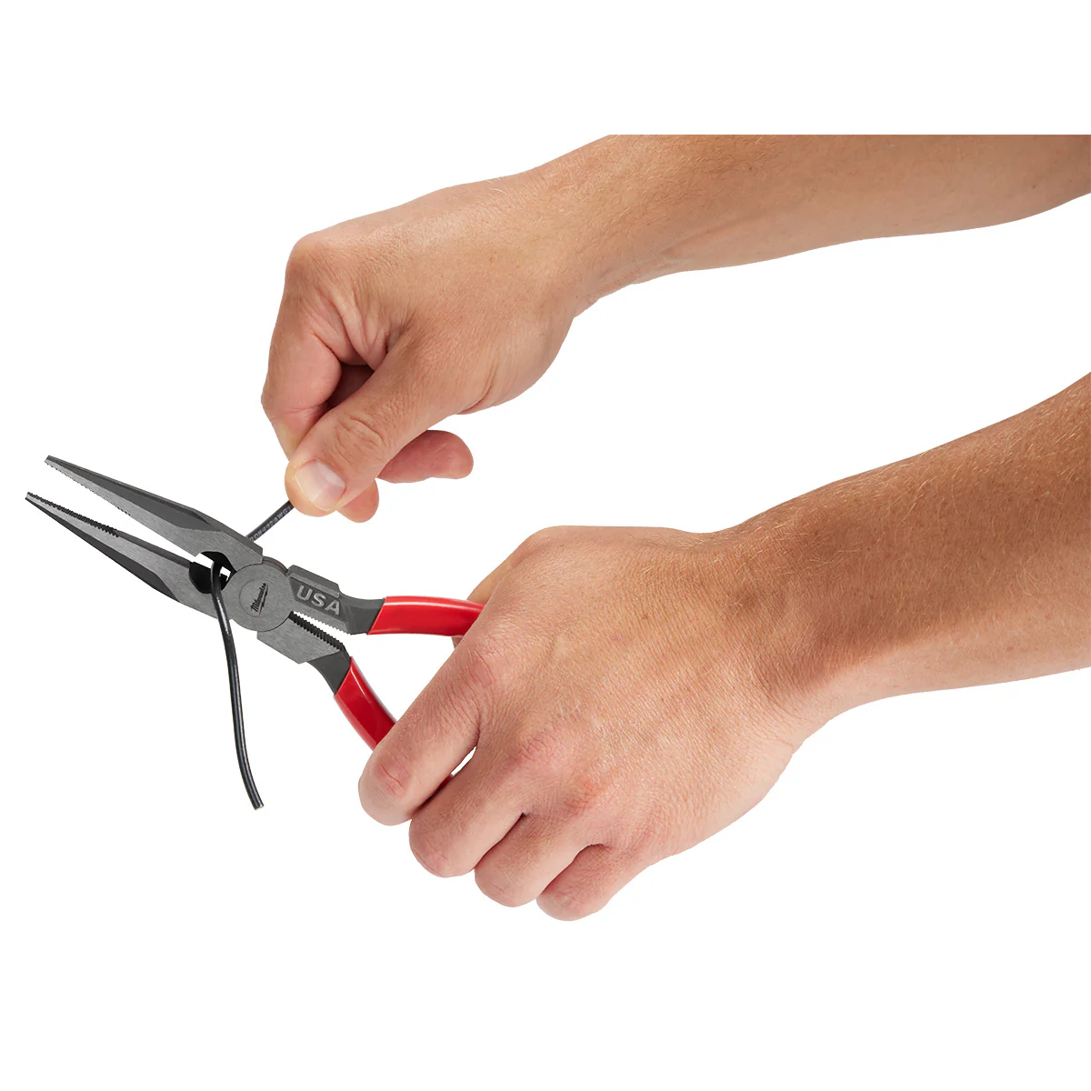 Milwaukee 8" Long Nose Dipped Grip Pliers (USA) - Image 8