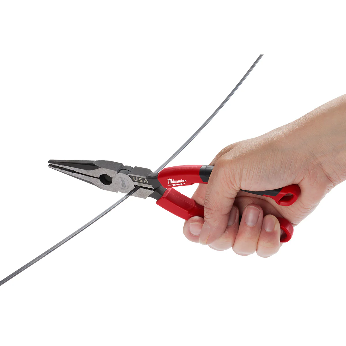 Milwaukee 8" Long Nose Comfort Grip Pliers (USA) - Image 4