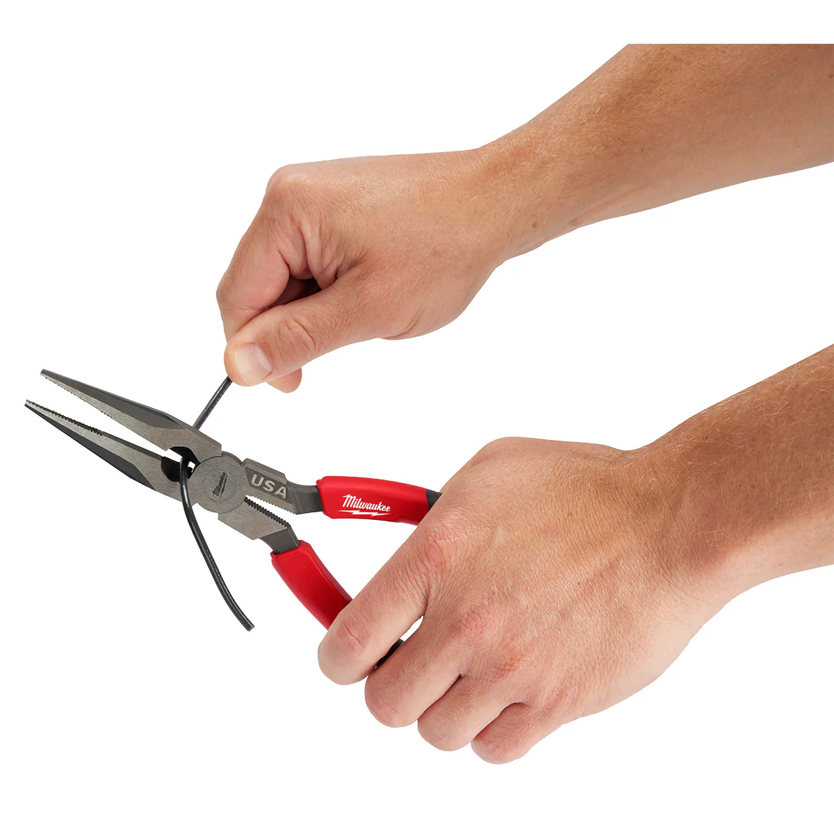 Milwaukee 8" Long Nose Comfort Grip Pliers (USA) - Image 6