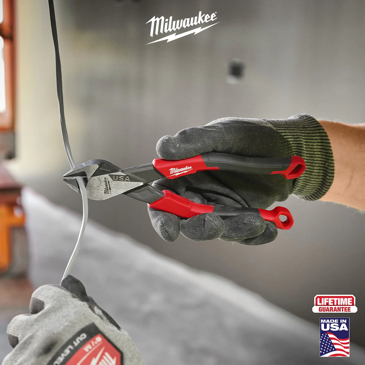 Milwaukee 7" Diagonal Comfort Grip Cutting Pliers (USA) - Image 8