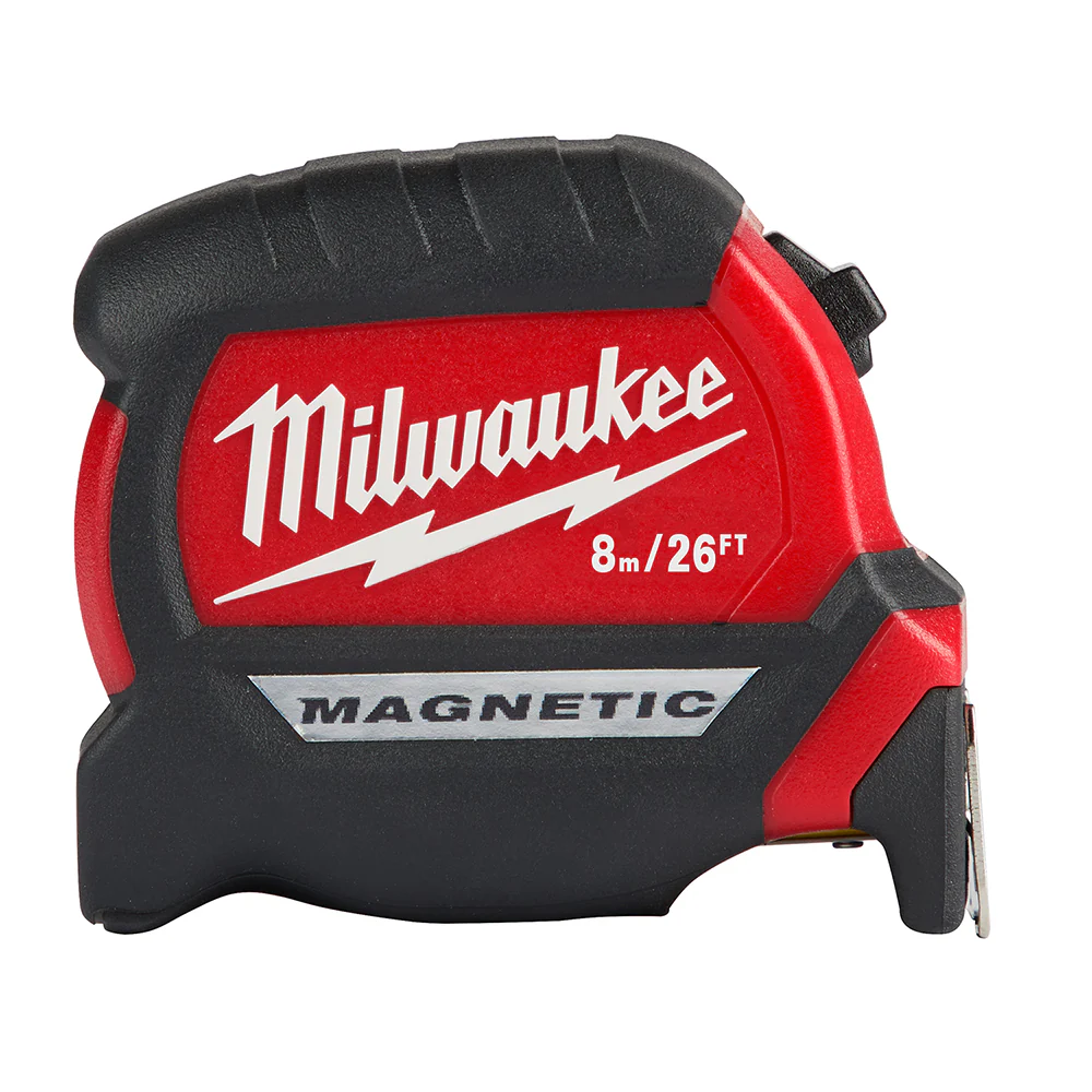 Milwaukee 2-Pack 26ft/8m Compact Magnetic Wide Blade Tape Measure - Image 2