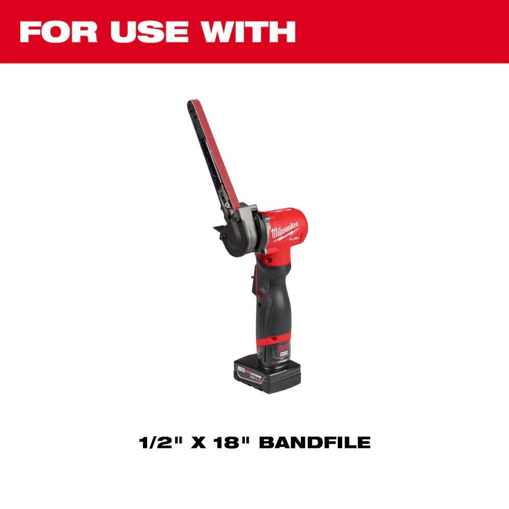 Milwaukee 4PK Bandfile Belts - 1/2" x 18" - Image 2