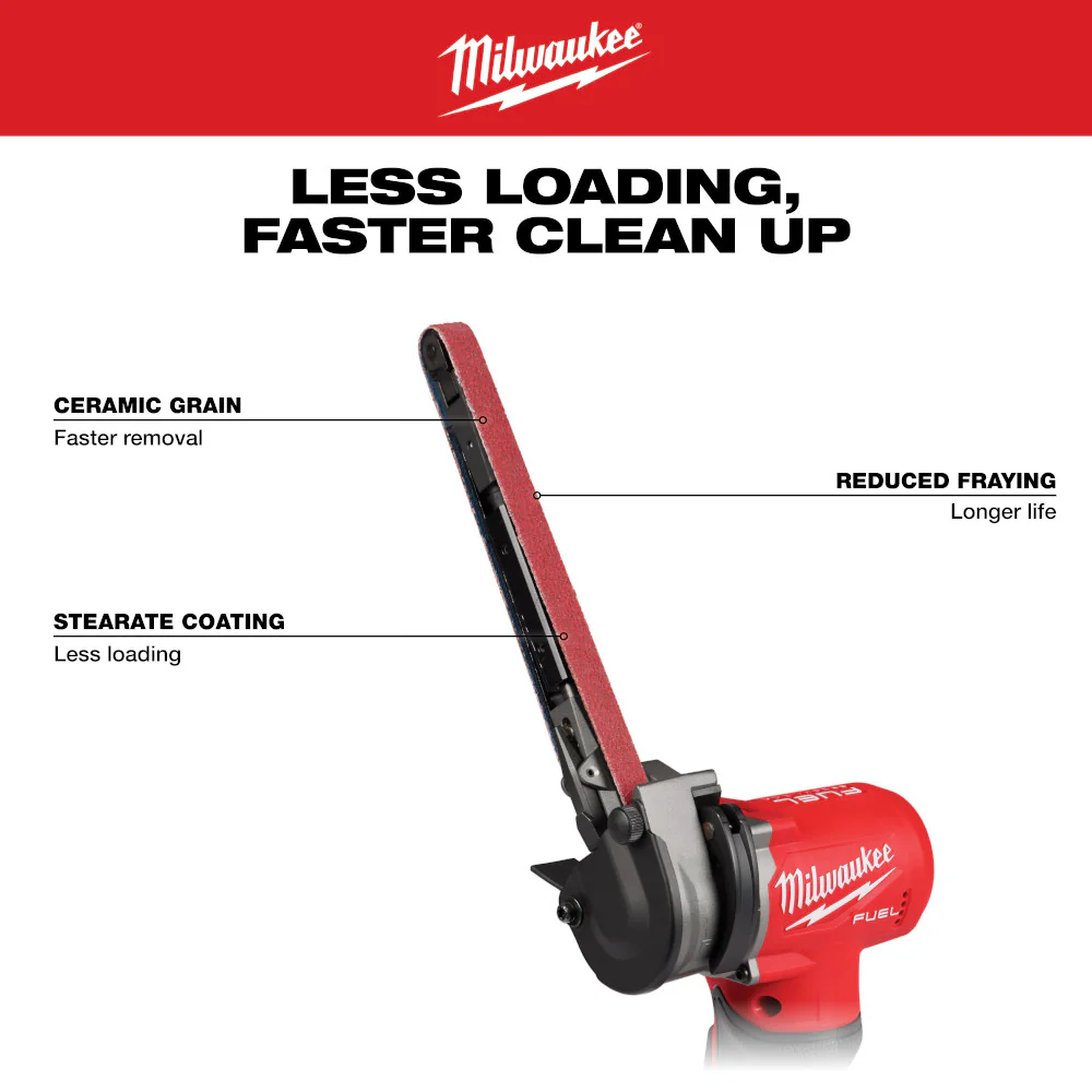 Milwaukee 4PK Bandfile Belts - 1/2" x 18" - Image 5
