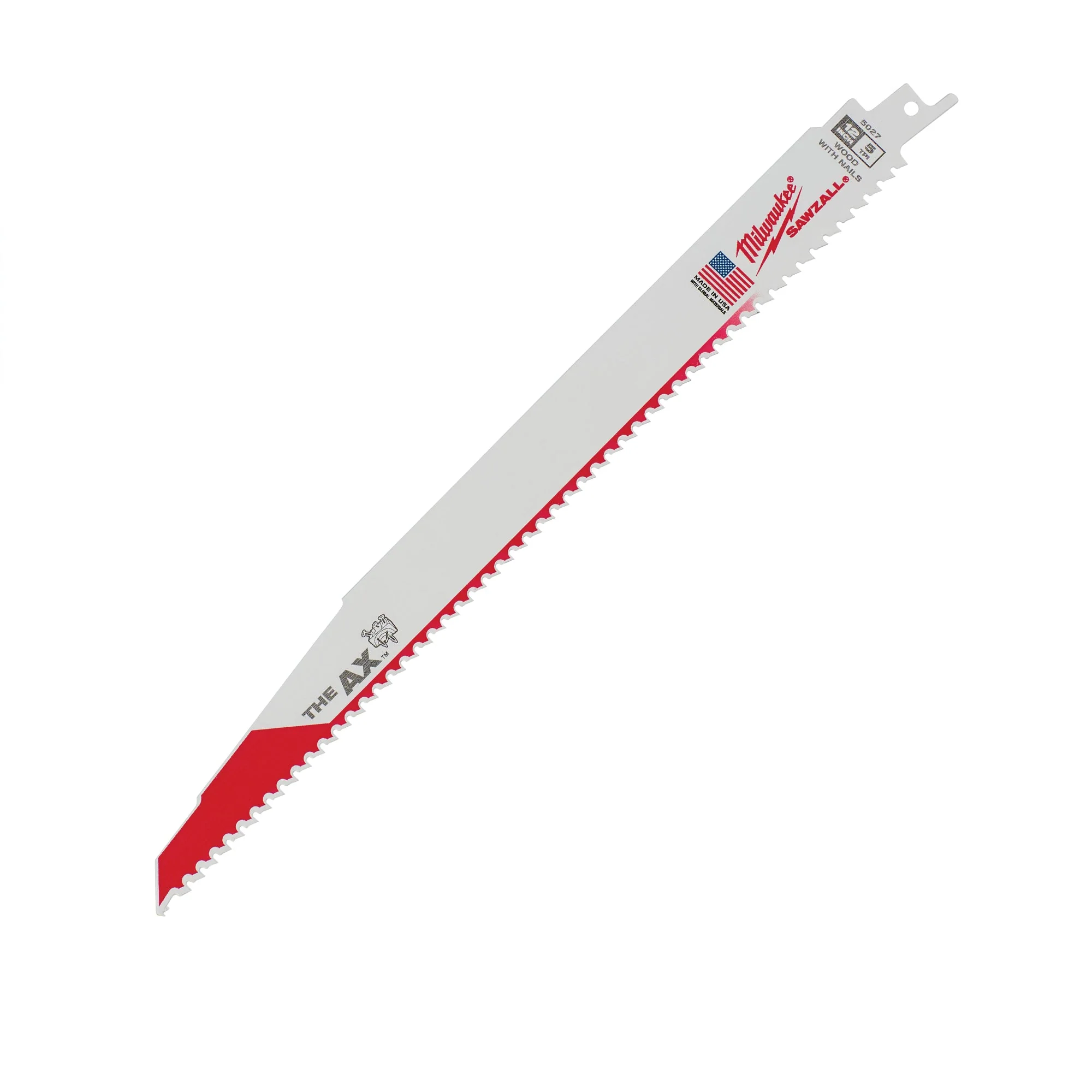 Milwaukee 5 TPI AX SAWZALL Blade for Wood w/ Nails - Image 3