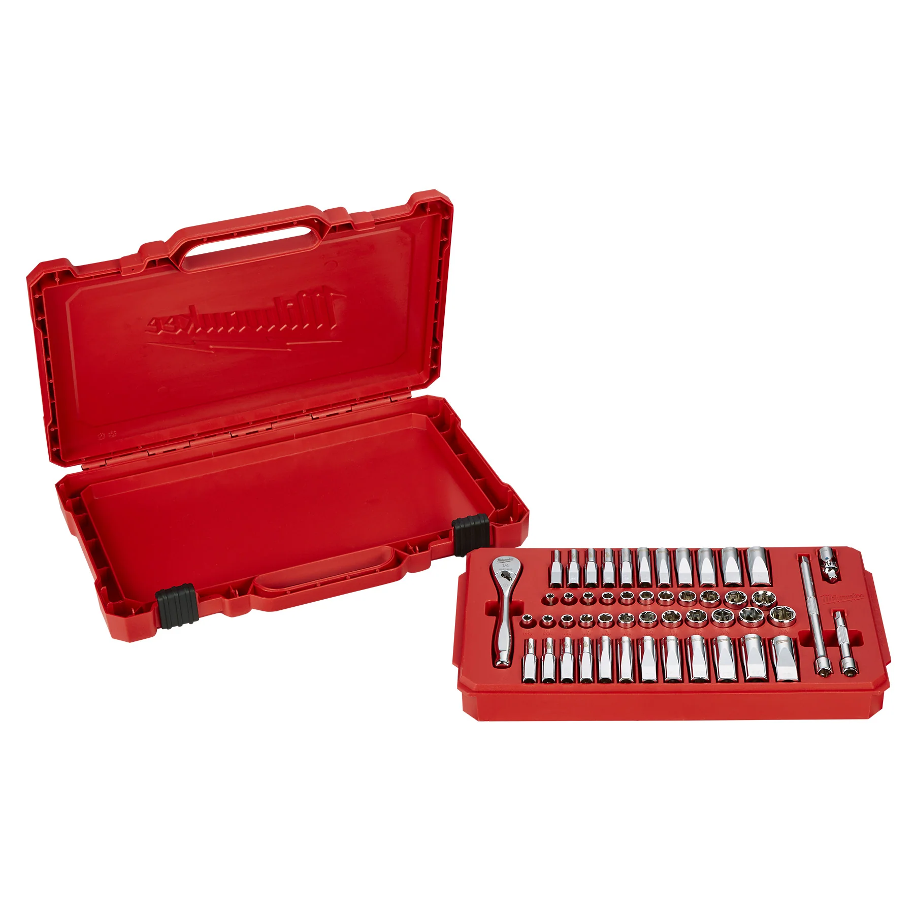 Milwaukee 50 pc. 1/4" Drive Ratchet & Socket Set - Metric & SAE - Image 4