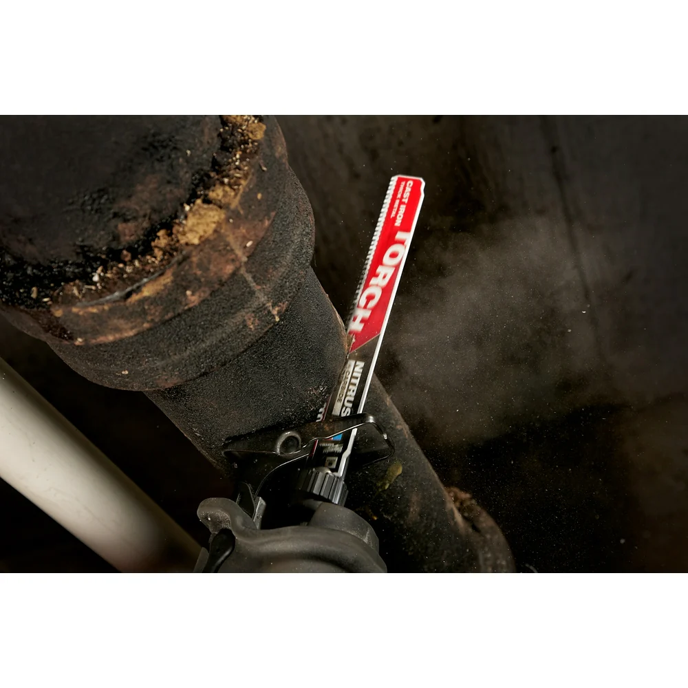 Milwaukee 8 TPI TORCH w/ NITRUS Carbide SAWZALL Blade for Cast Iron - Image 10