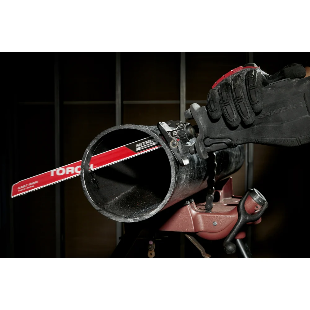 Milwaukee 8 TPI TORCH w/ NITRUS Carbide SAWZALL Blade for Cast Iron - Image 12
