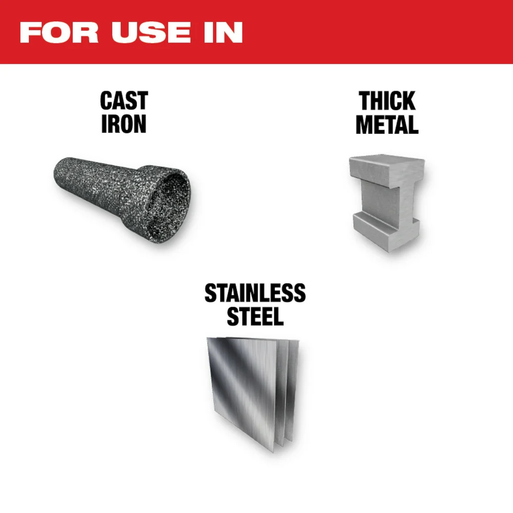 Milwaukee 8 TPI TORCH w/ NITRUS Carbide SAWZALL Blade for Cast Iron - Image 3