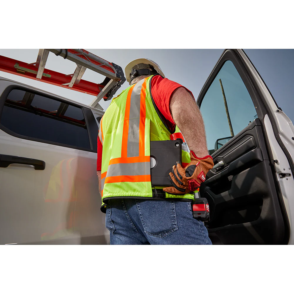 Milwaukee Class 2 Surveyor's High Visibility Safety Vest Yellow - Image 12