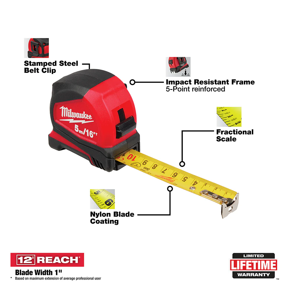 Milwaukee Compact Tape Measure - Image 14