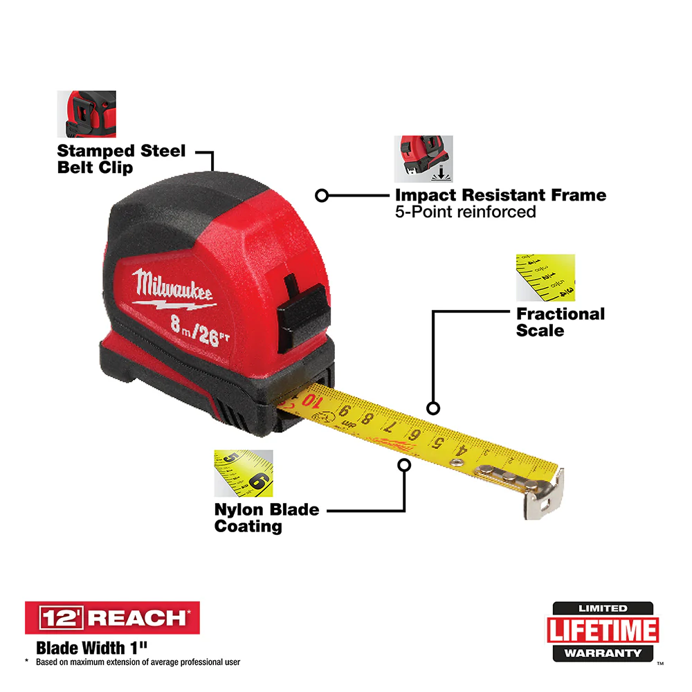 Milwaukee Compact Tape Measure - Image 38