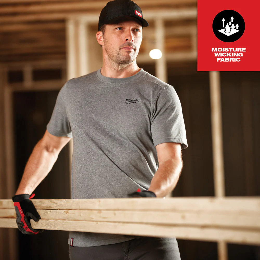 Milwaukee FREEFLEX™ Hybrid Short Sleeve Work T-Shirt - Image 8
