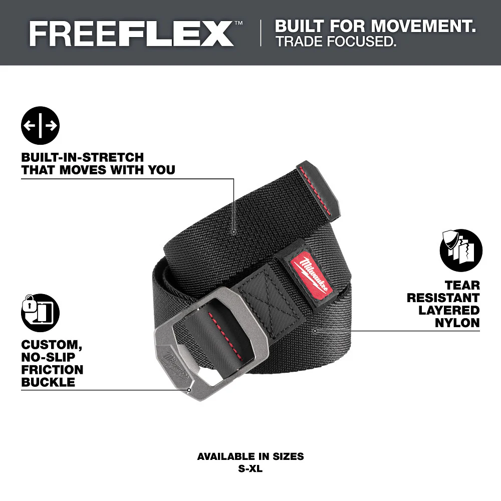 Milwaukee FREEFLEX Nylon Webbing 1.5" Belt - Image 10