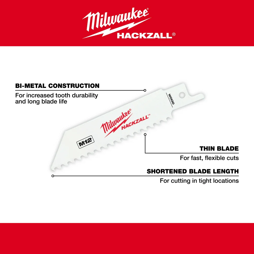 Milwaukee M12 HACKZALLĀ® Bi-Metal Blades - Image 36