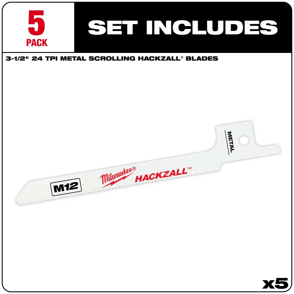 Milwaukee M12 HACKZALLĀ® Bi-Metal Blades - Image 8