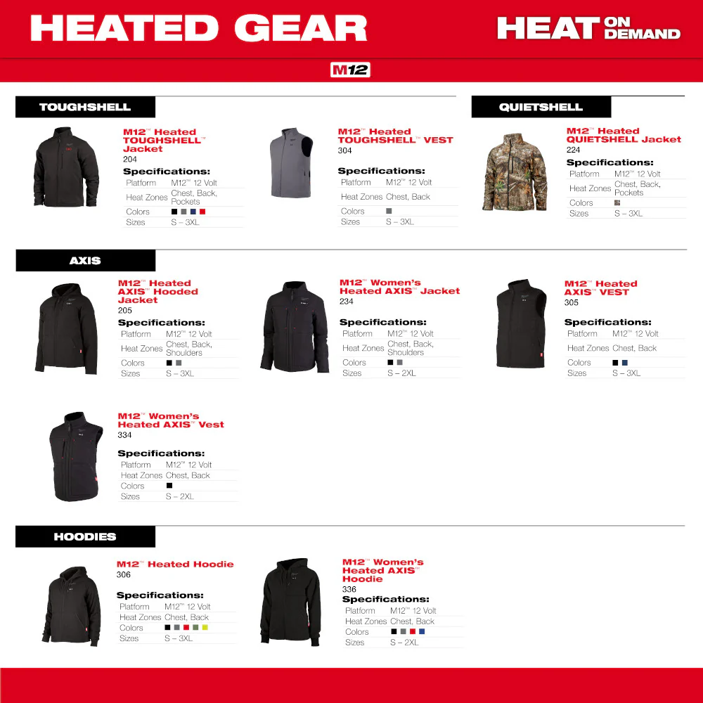 Milwaukee M12 Heated Axis Vest - Image 24
