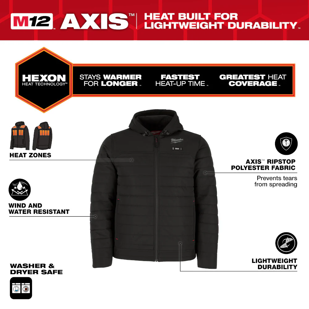 Milwaukee M12 NEXT GEN AXIS Heated Jacket Kit - Image 15