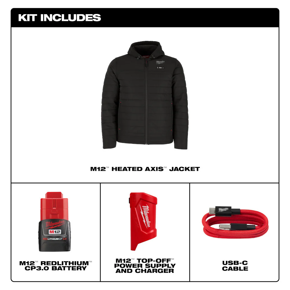 Milwaukee M12 NEXT GEN AXIS Heated Jacket Kit - Image 4