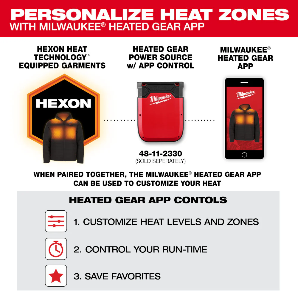 Milwaukee M12 NEXT GEN AXIS Heated Vest Kit - Image 11
