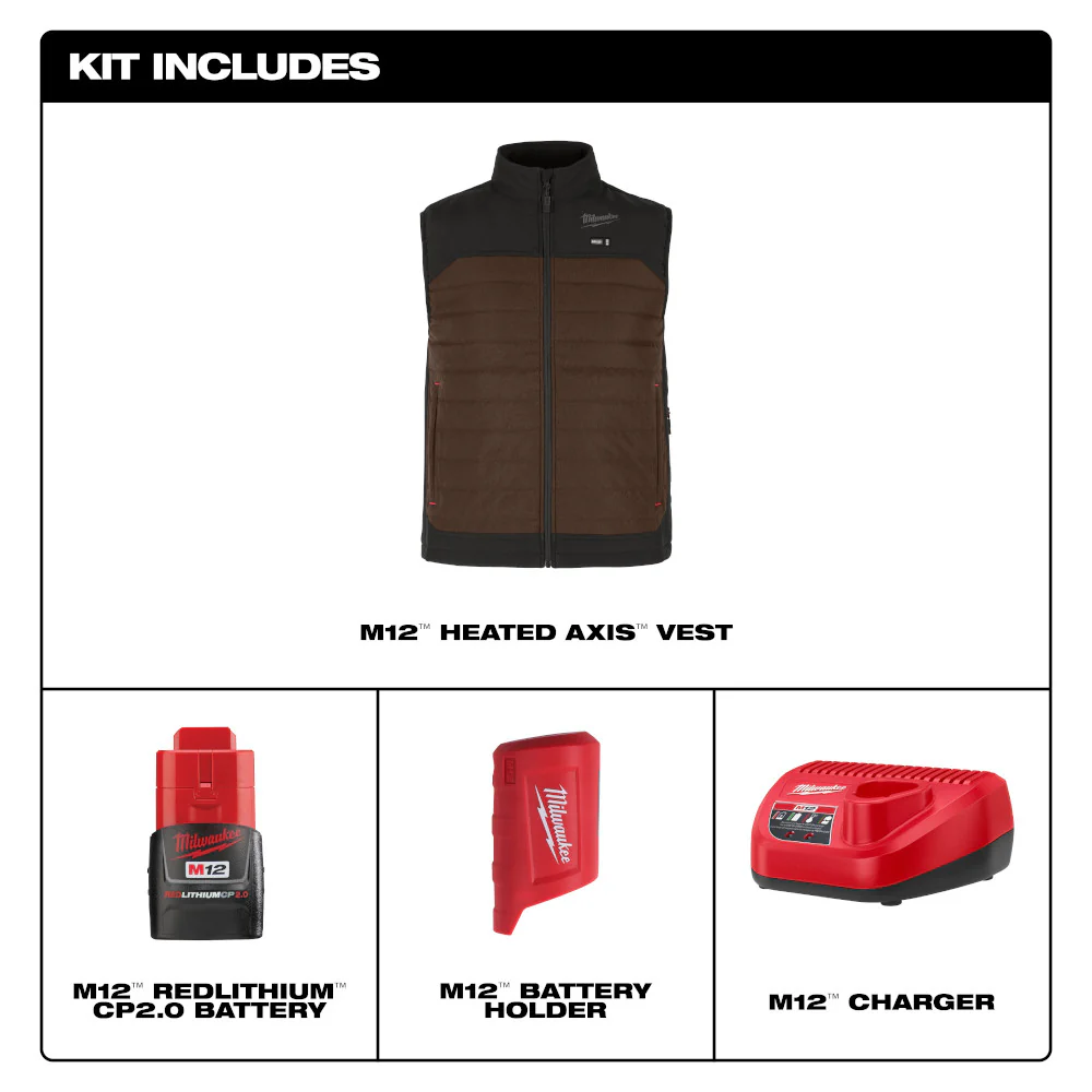 Milwaukee M12 NEXT GEN AXIS Heated Vest Kit - Image 134