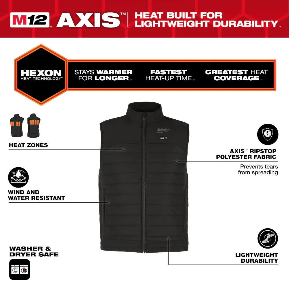 Milwaukee M12 NEXT GEN AXIS Heated Vest Kit - Image 54