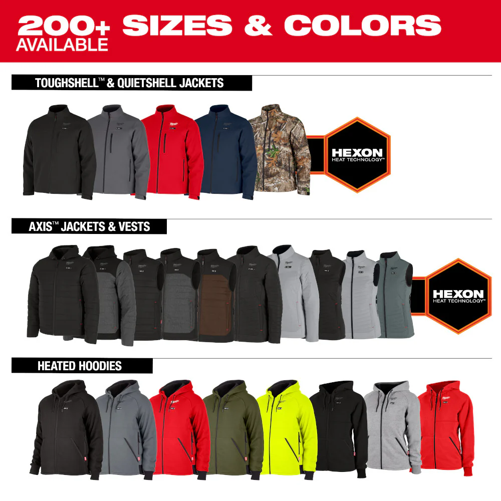 Milwaukee M12 NEXT GEN AXIS Women's Heated Vest Kit - Image 33